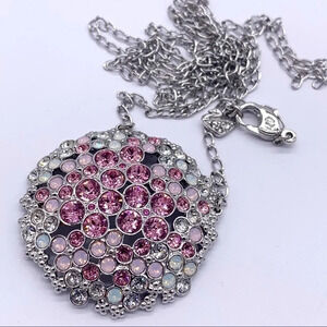 Swarovski Cherie Pink Crystal Pendant Necklace